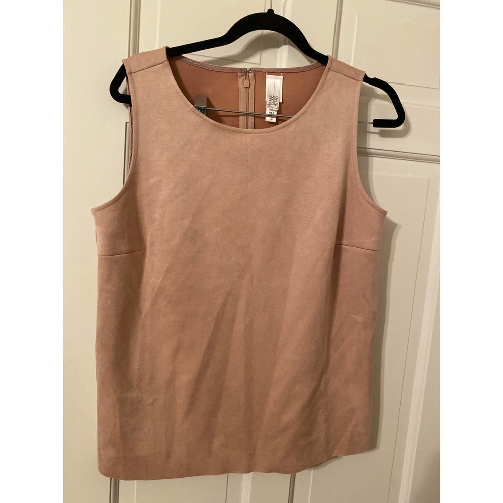 Wynne layers faux suede blouse size small